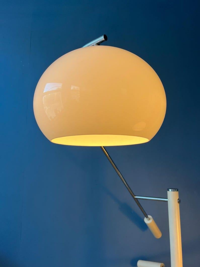 20ième siècle Lampadaire Dijkstra à bras pivotant champignon de l'ère spatiale, 1970 en vente