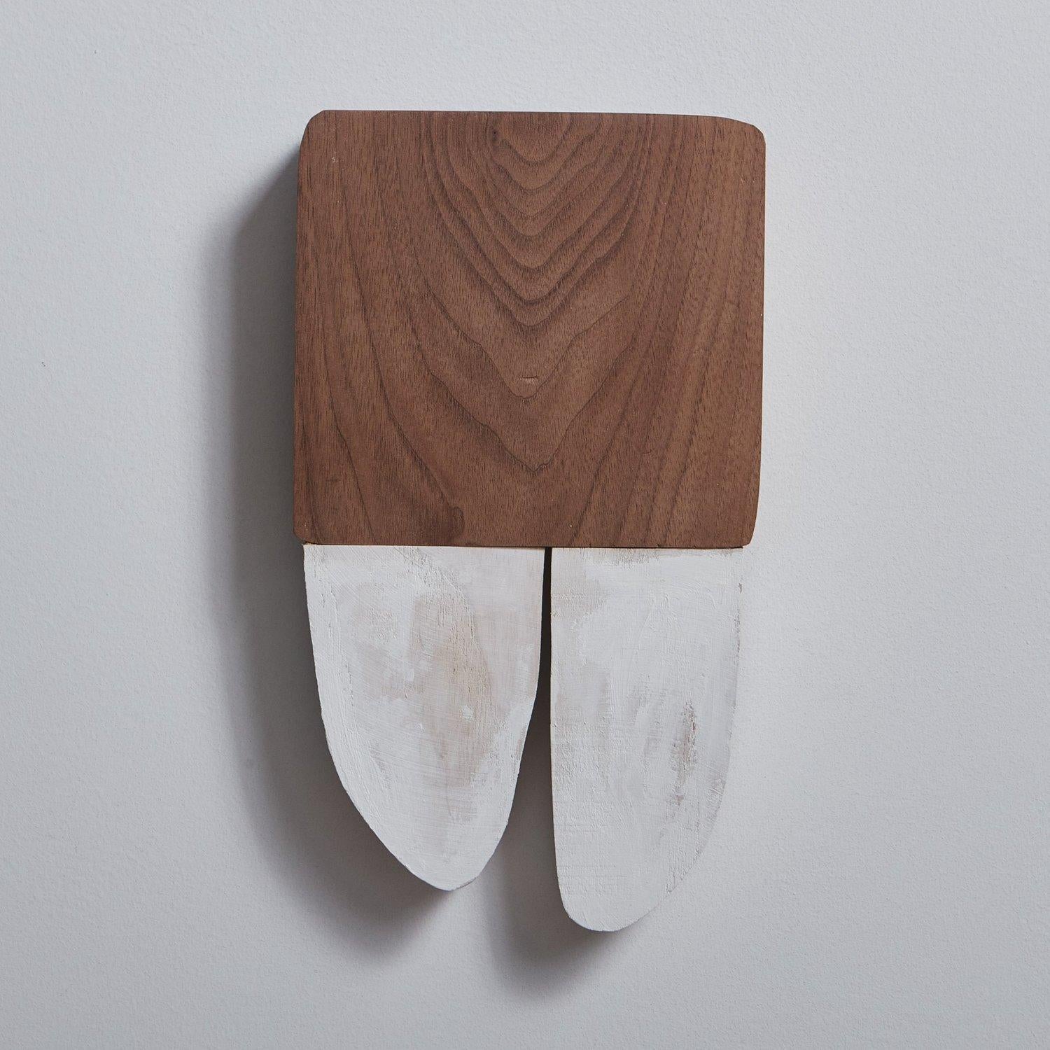 A textural wall sculpture hand carved from wood by Canadian artist Erin Vincent. This piece has a beautiful partial white painted finish and features gorgeous wood graining. Signed and dated en verso. Hanging hardware included.

Erin Vincent is a