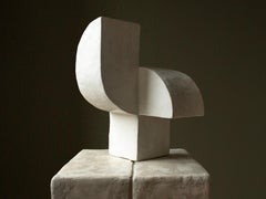 Weiße Directional I Handgefertigte Skulptur von Rachael Heritage