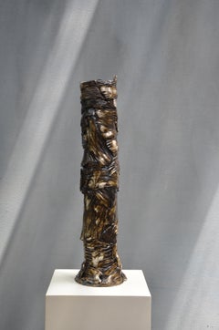 Scultura White Dot Torre Buding 06 di Vica Ceramica