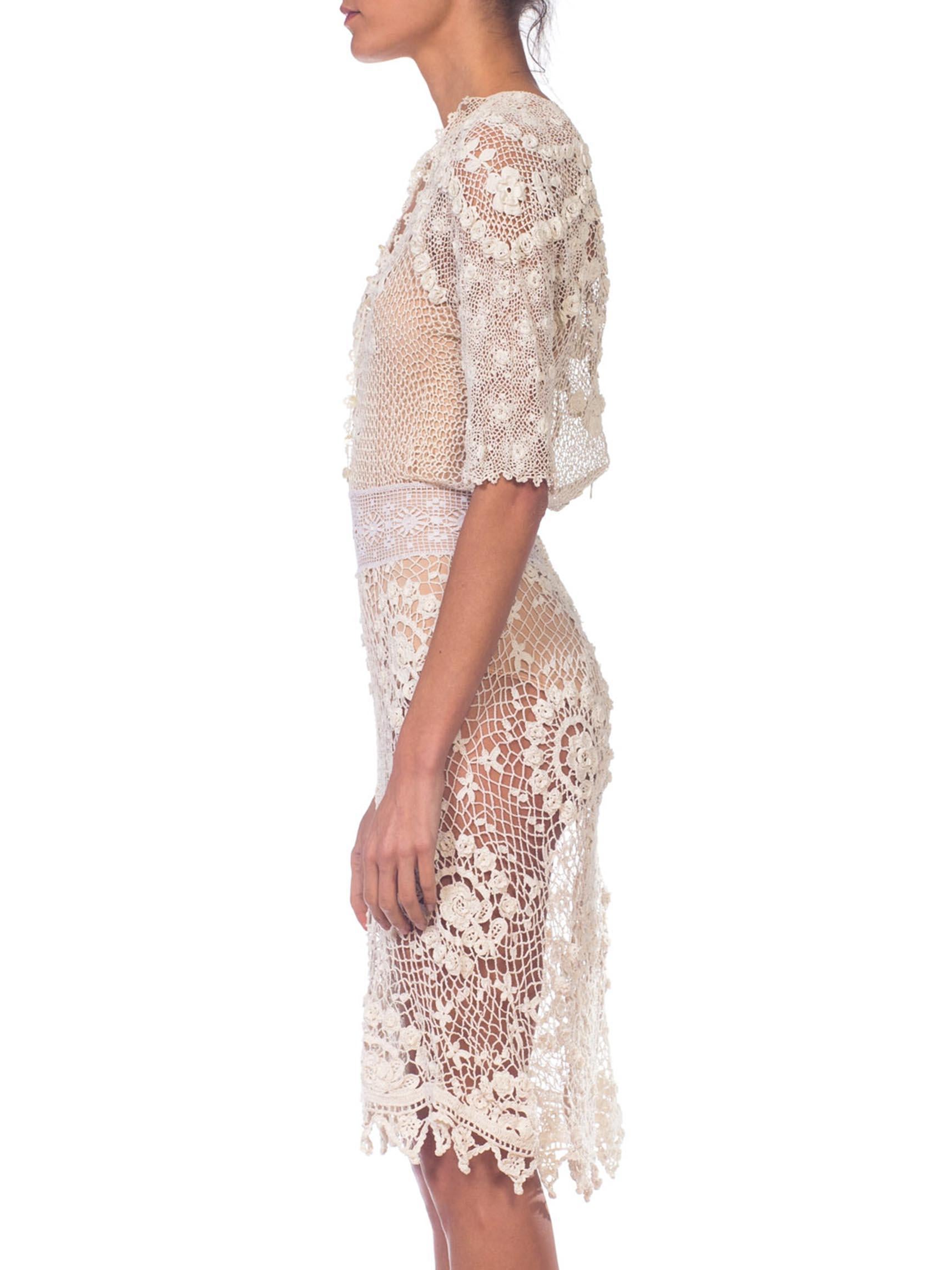 irish crochet lace dress