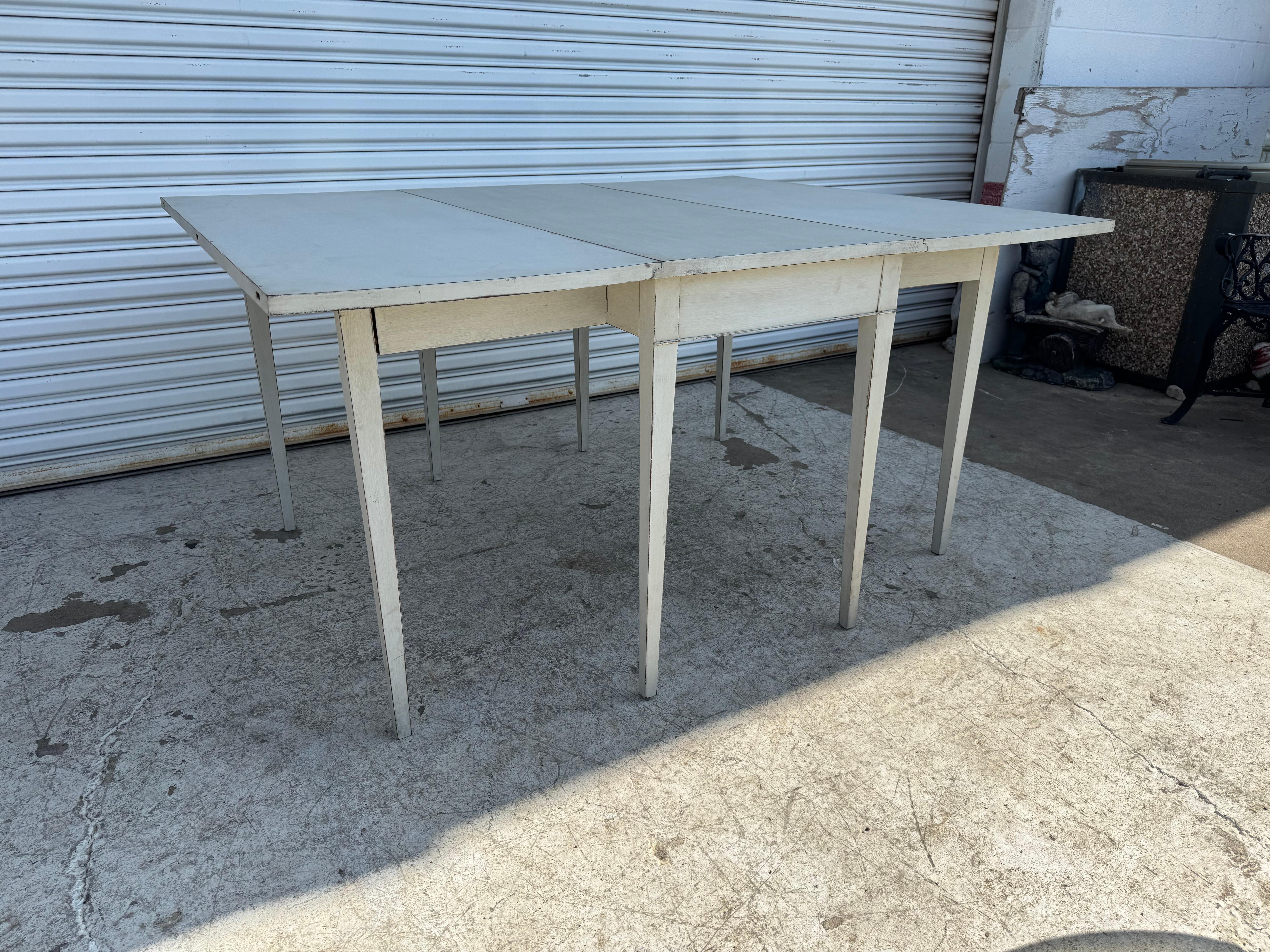 White Drop Leaf Table For Sale 6