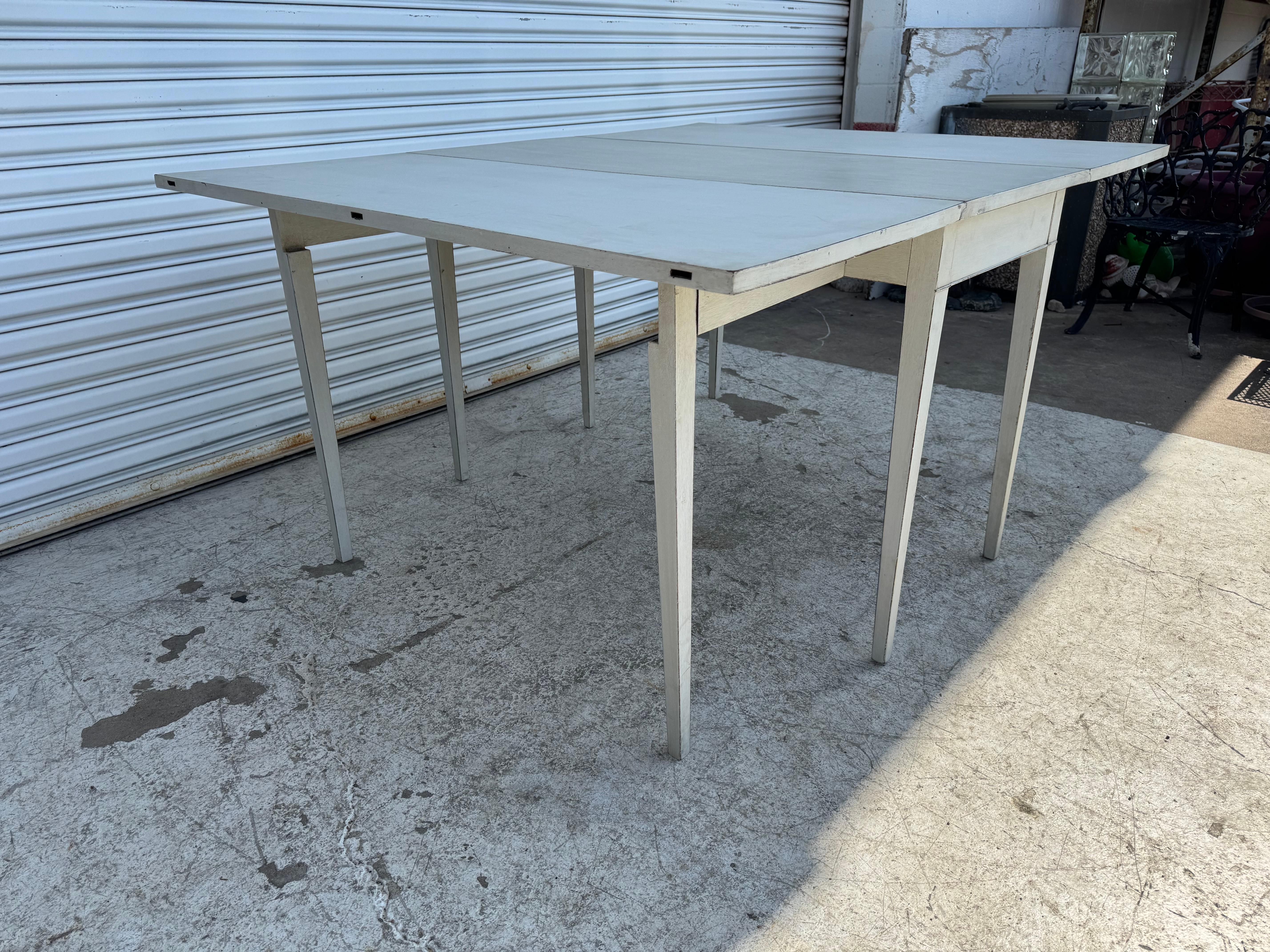 White Drop Leaf Table For Sale 8