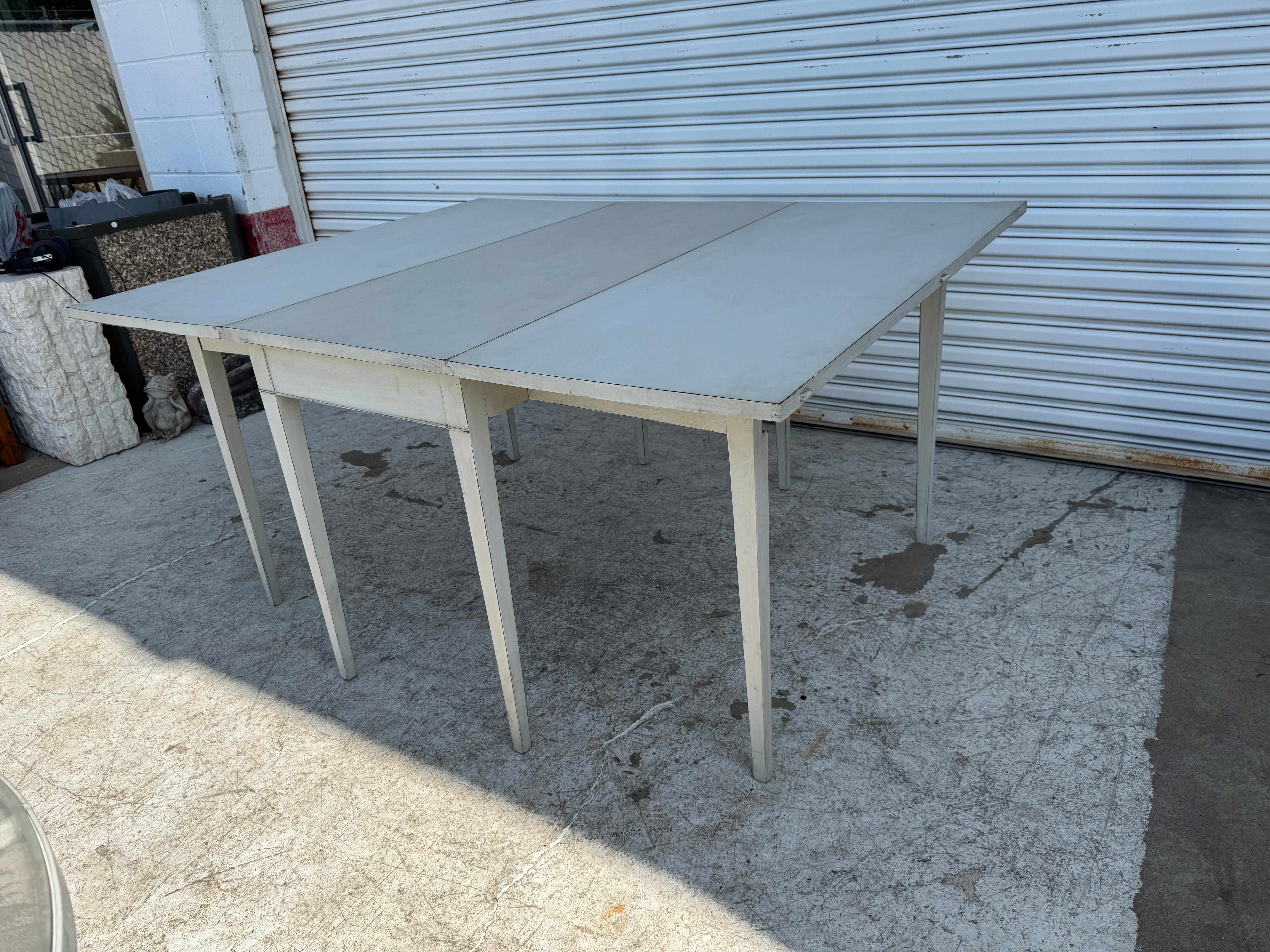White Drop Leaf Table For Sale 1
