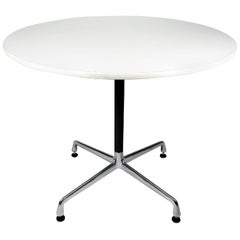 White Eames for Herman Miller Aluminum Group Table