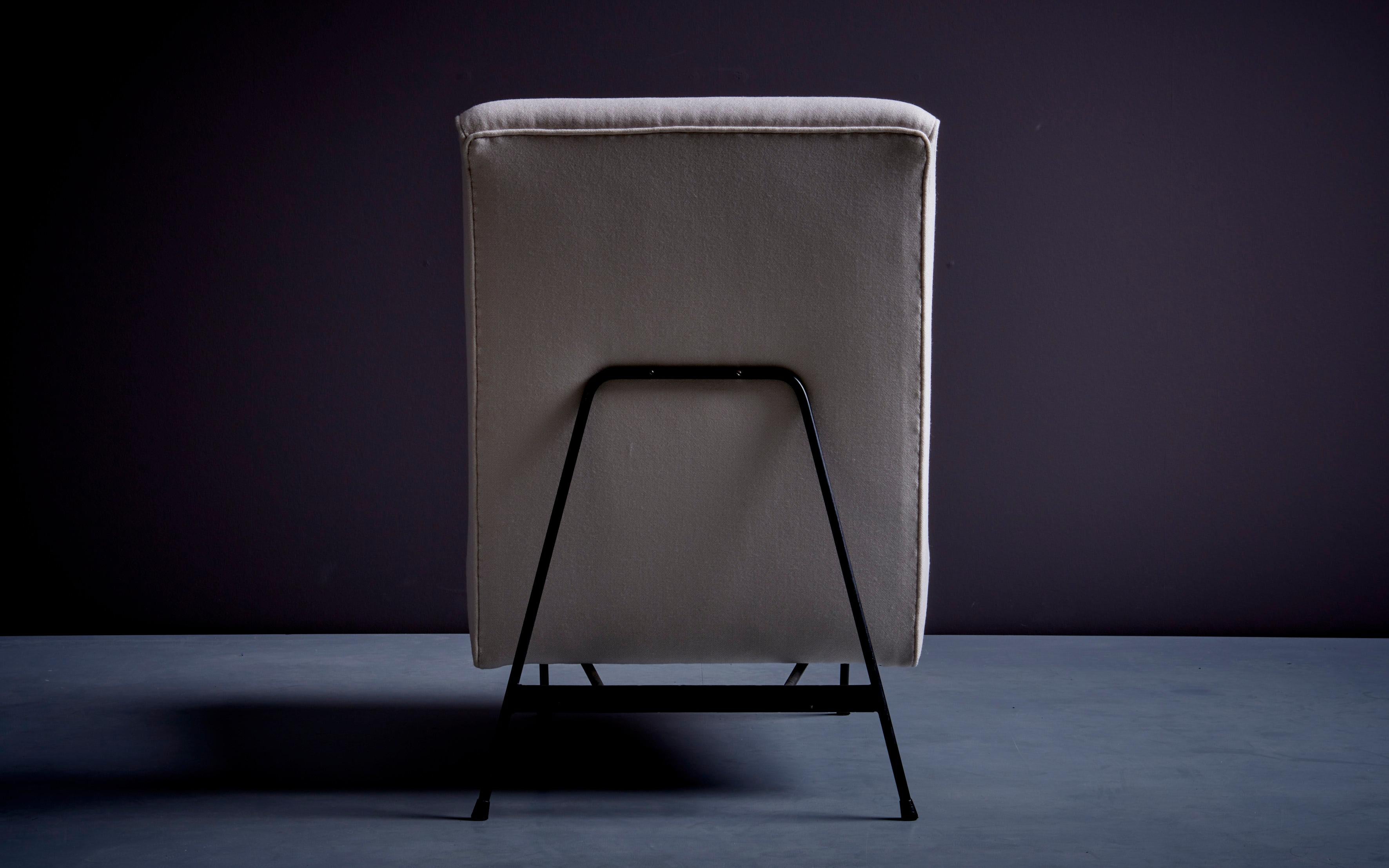 Easy Chair aus weißem Weiß von Franchioni Mario für Frama, Italien, 1950er Jahre im Zustand „Hervorragend“ im Angebot in Berlin, DE