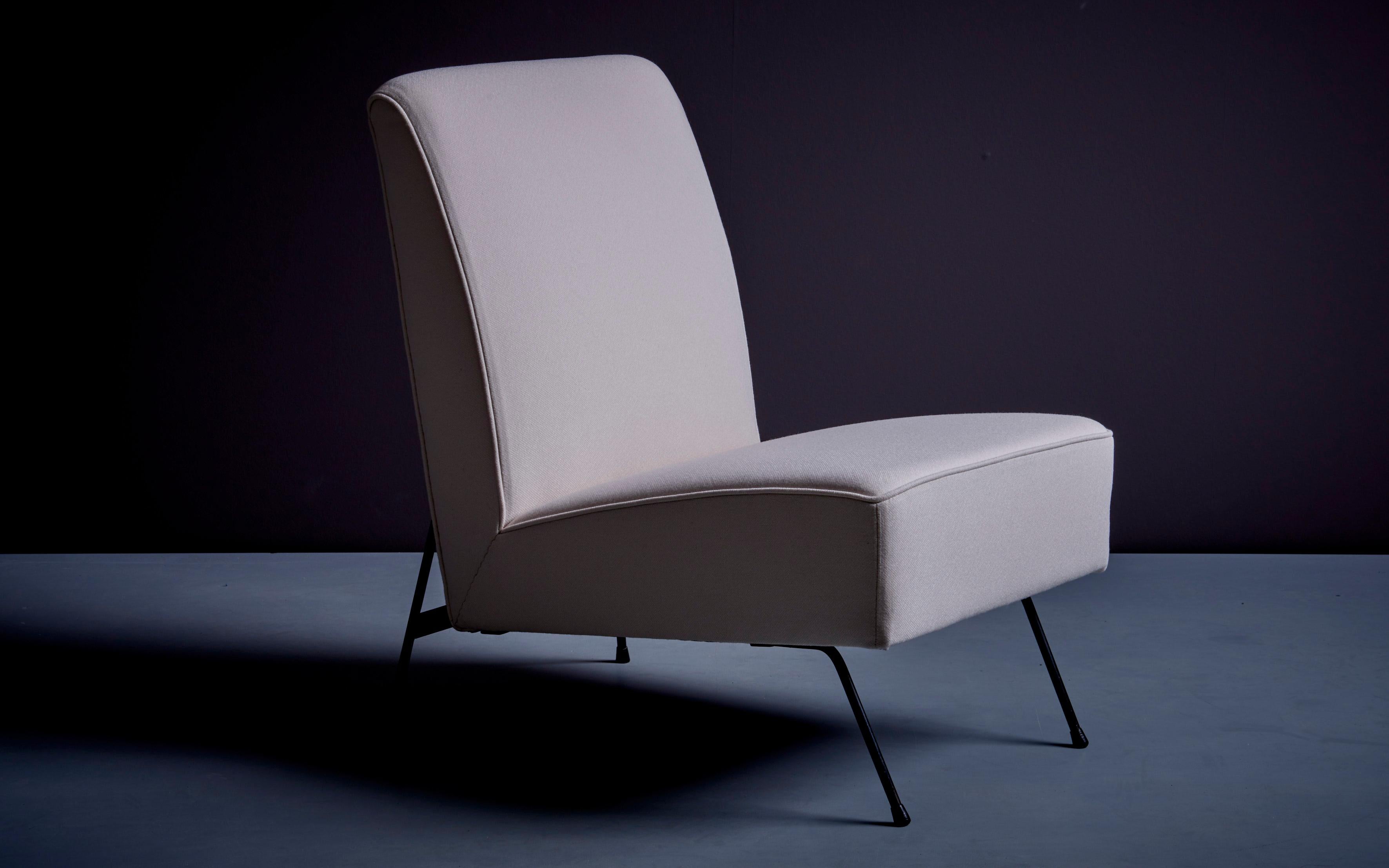 White Easy Chair by Franchioni Mario for Frama, Italy, 1950s For Sale 2