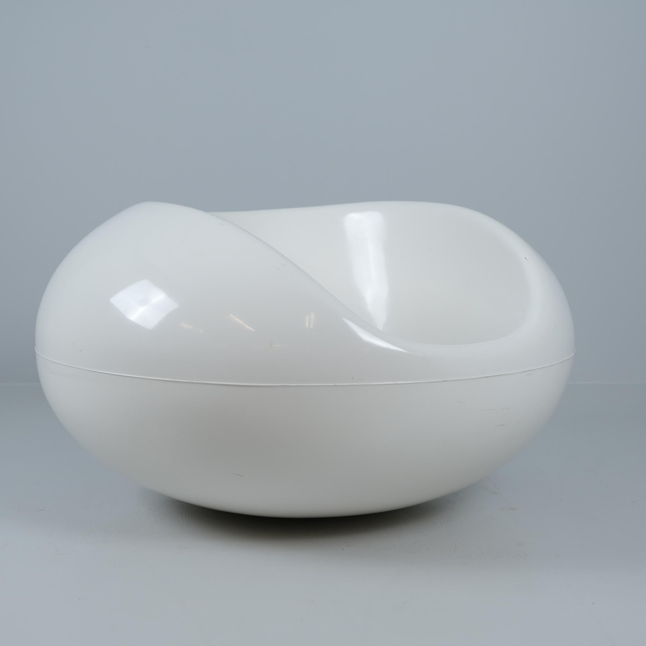 Weißer Eero Aarnio Iconic Pastilli 'Pastille' Stuhl, Fibreglass Asko, 1980er Jahre (Finnisch) im Angebot