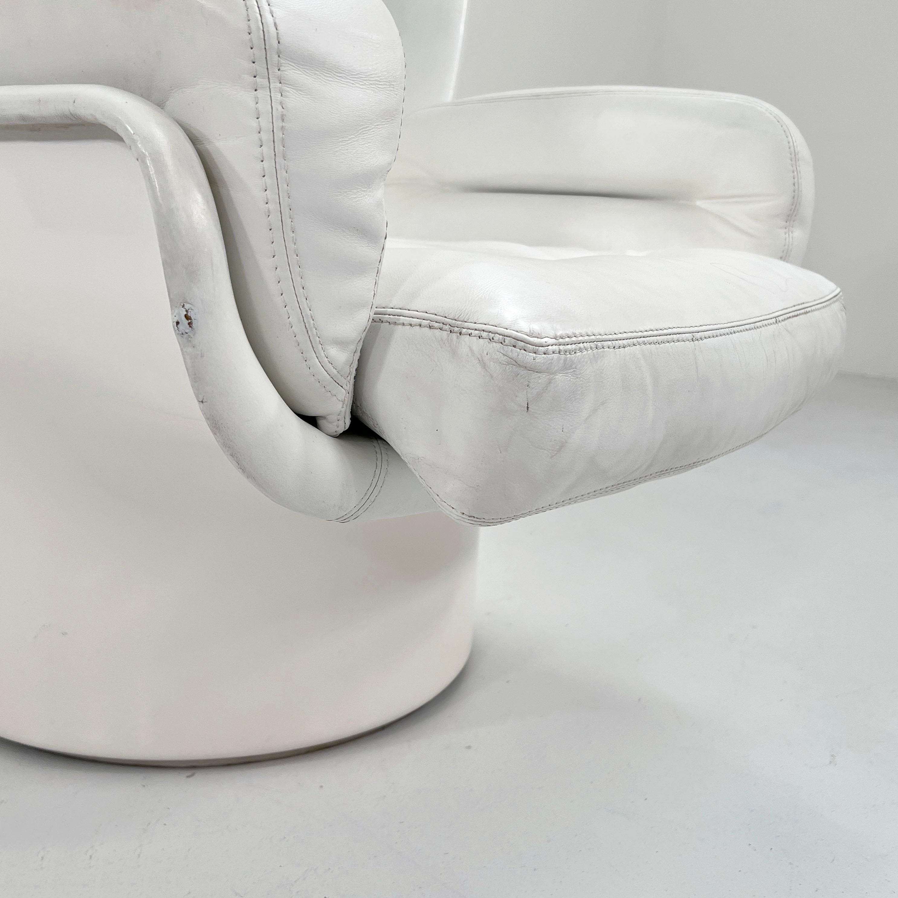 White Elda Lounge Chair by Joe Colombo for Comfort, 1960s 3