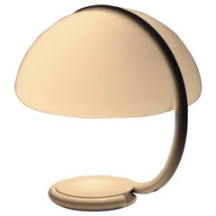 Elio Martinelli, lampe de bureau blanche vintage Mod. 599 Serpente conçue en 1965, Italie