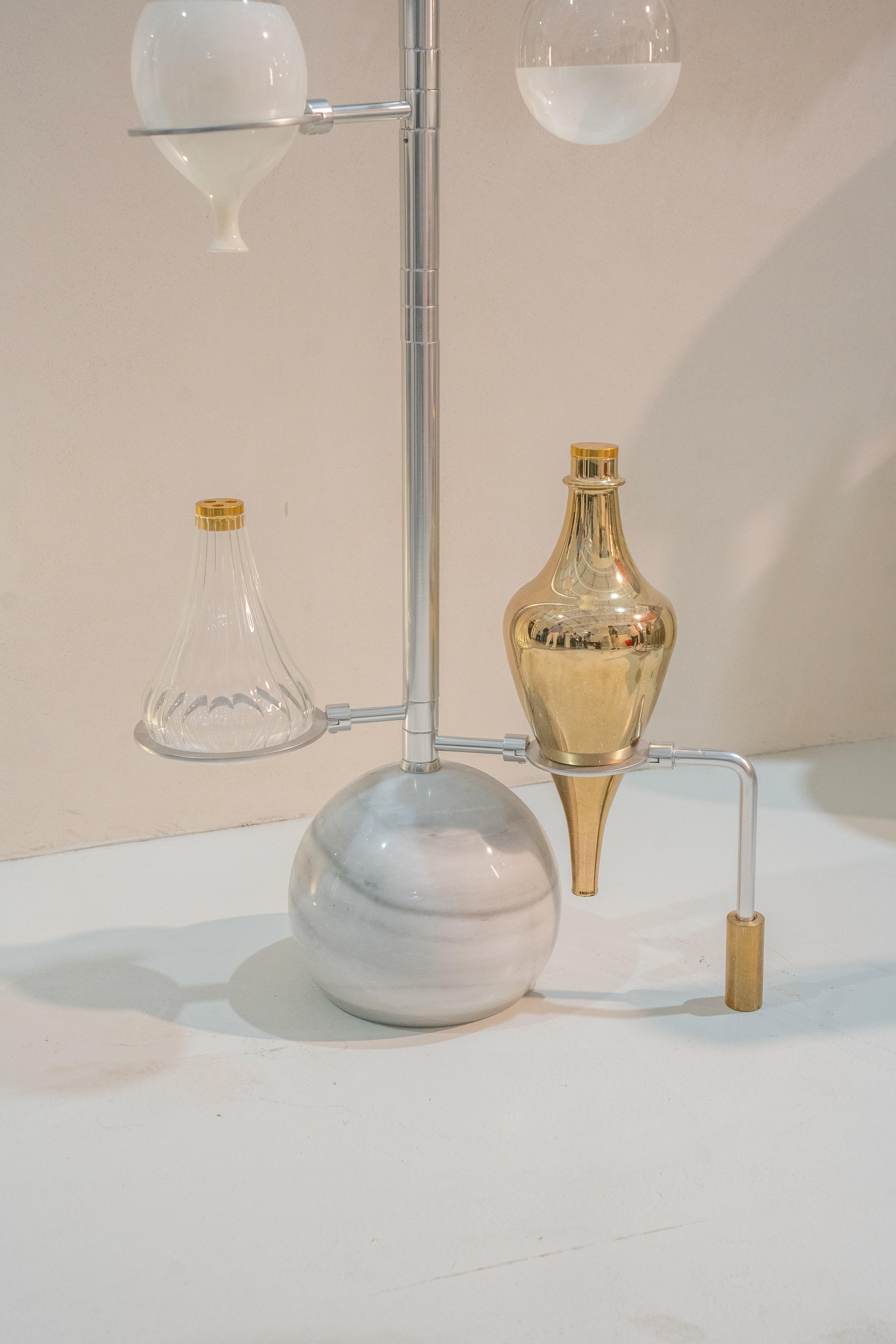 Weiße Emotional Lab-Skulptur-Leuchte in Weiß von Hania Jneid im Angebot 6