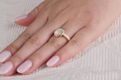 White Enamel Mourning Ring, circa 1768