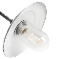 White Enamel Vintage Industrial Brass Sconces Wall Lights