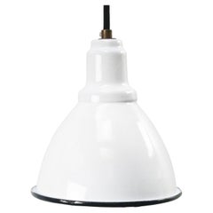 White Enamel Vintage Industrial Factory Pendant Hanging Lights