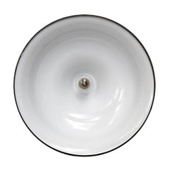 White Enamel Vintage Industrial Scissor Pendant Lights