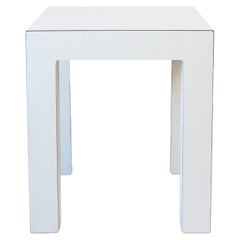 Modern White End Table, ca. 1970s