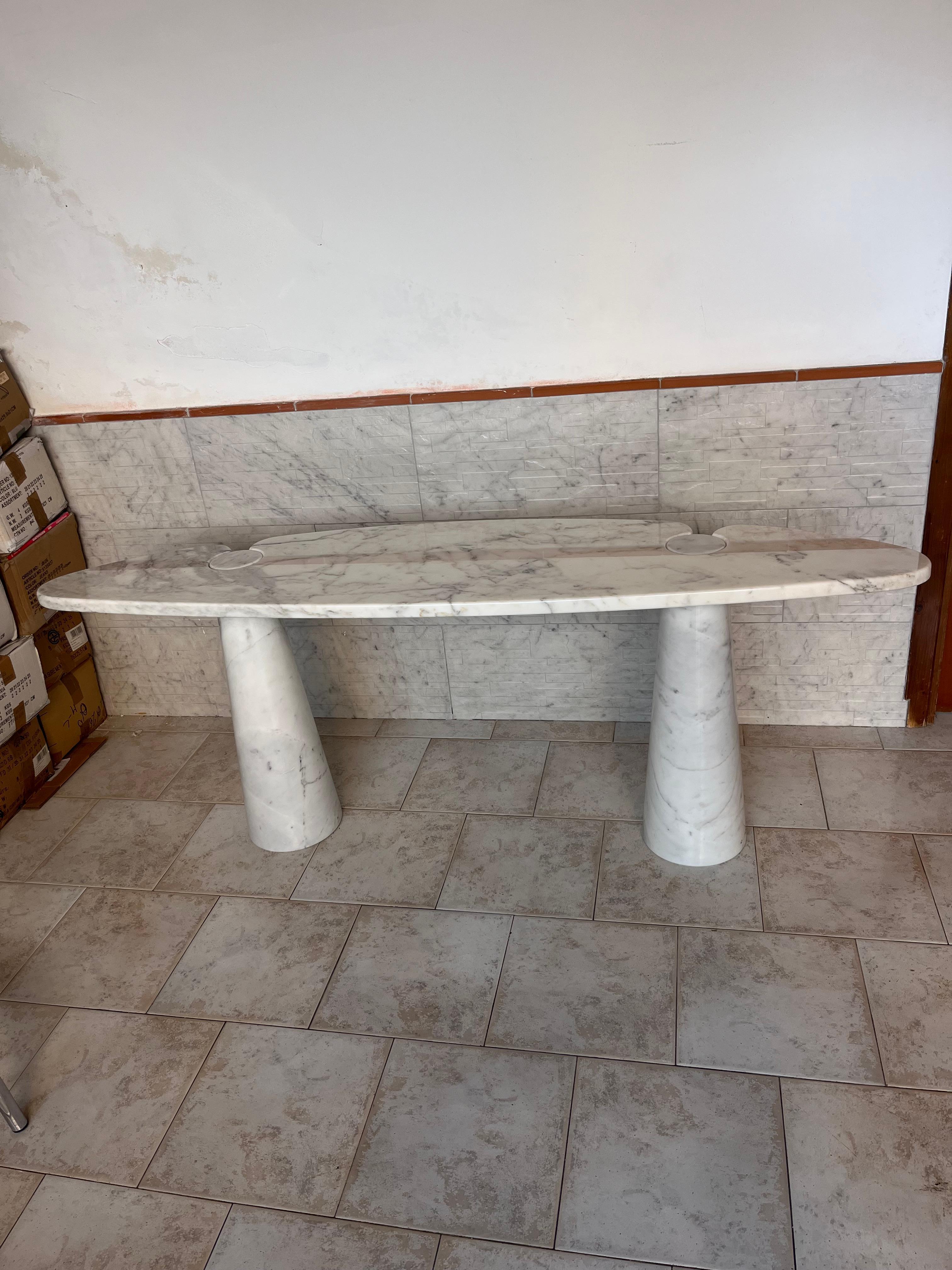 Italian White Eros Console by Angelo Mangiarotti for Skipper, 1971 For Sale