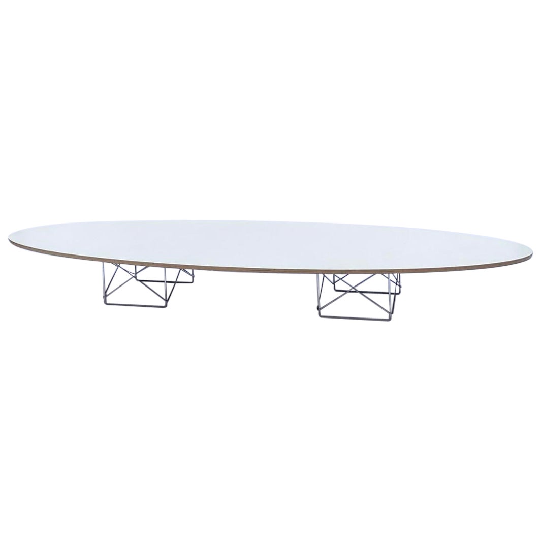 Table basse Surfboard White ETR par Charles & Ray Eames pour Herman Whiting