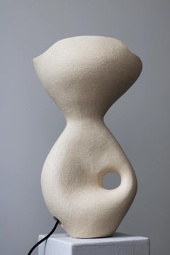 White Exo Lamp by Abid Javed