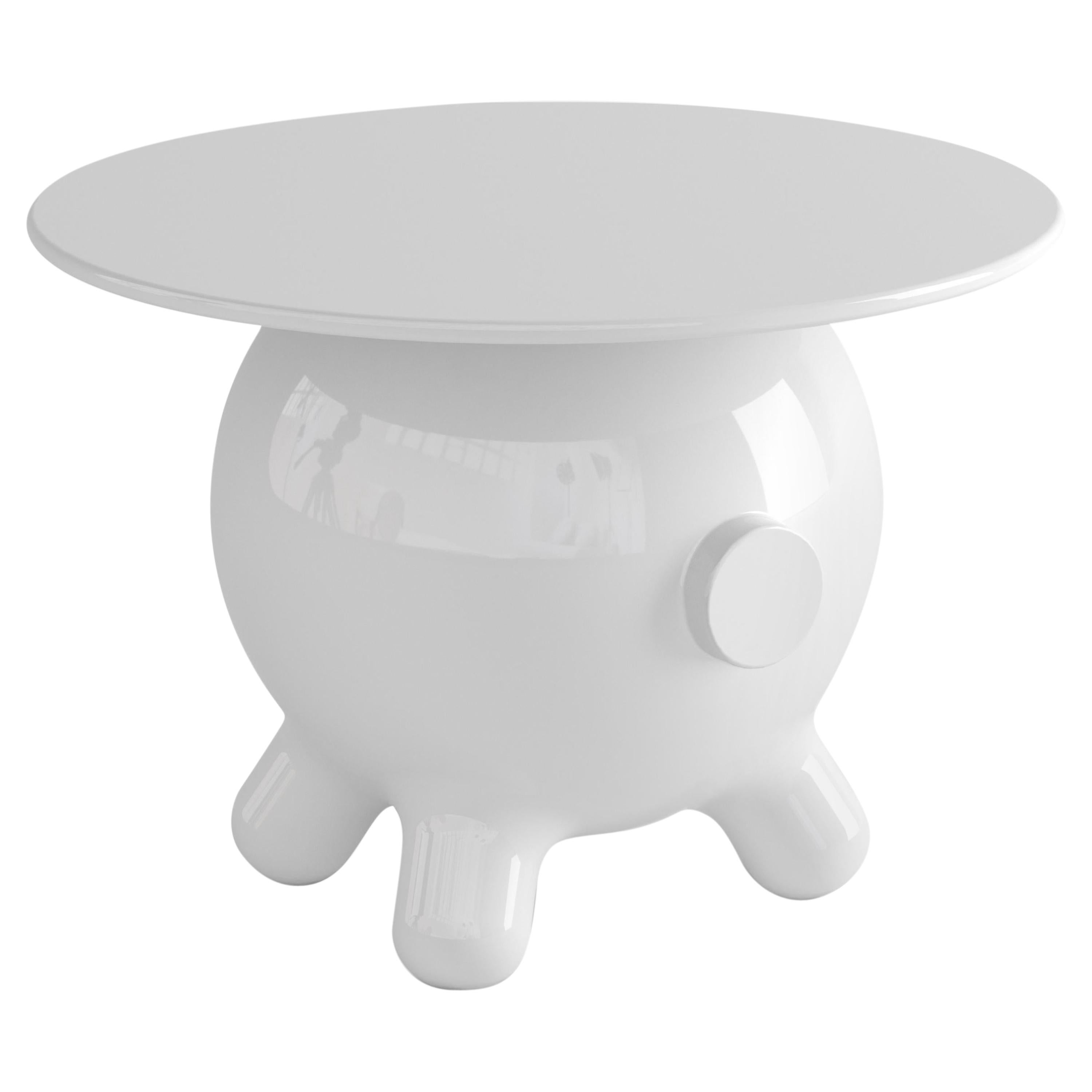 Pogo, Decorative Side Table, Nightstand, in White by Joel Escalona im Angebot