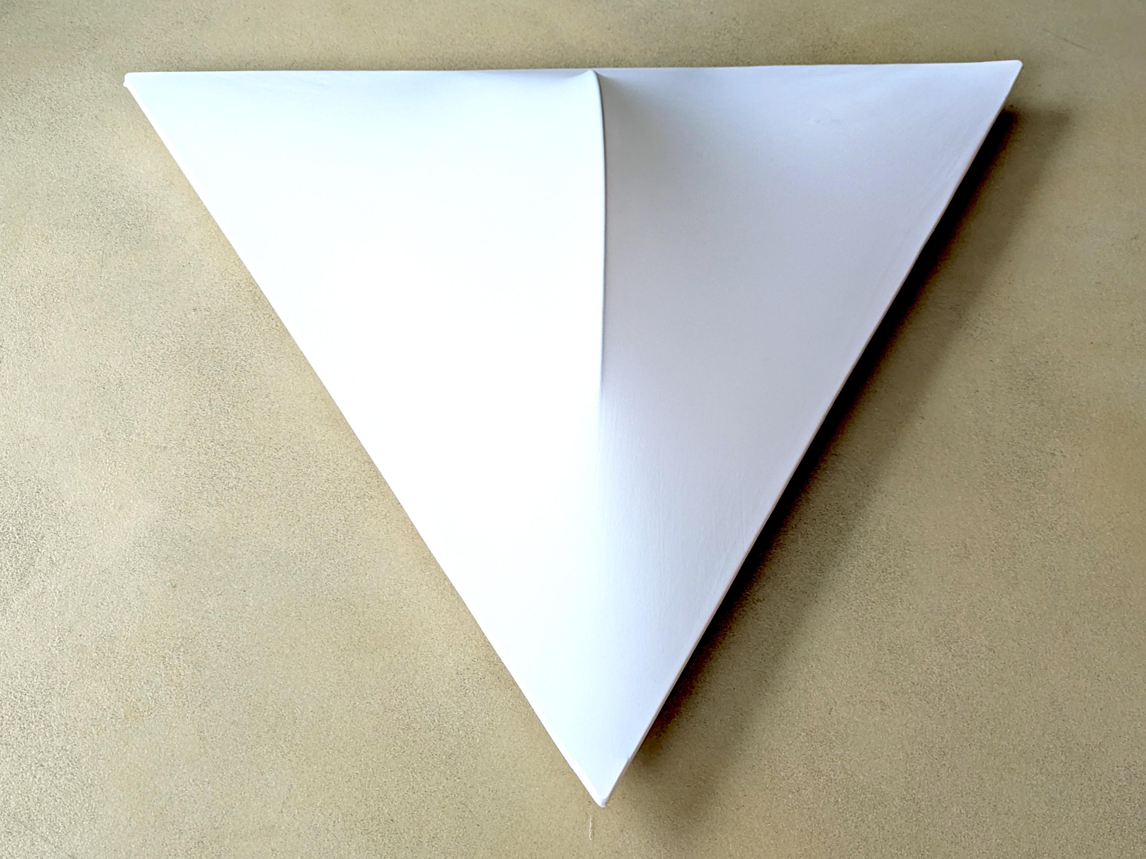 Lampada da parete/soffitto Sanka di Takahama in tessuto bianco, metallo e plastica degli anni '70  Sirrah in vendita 5