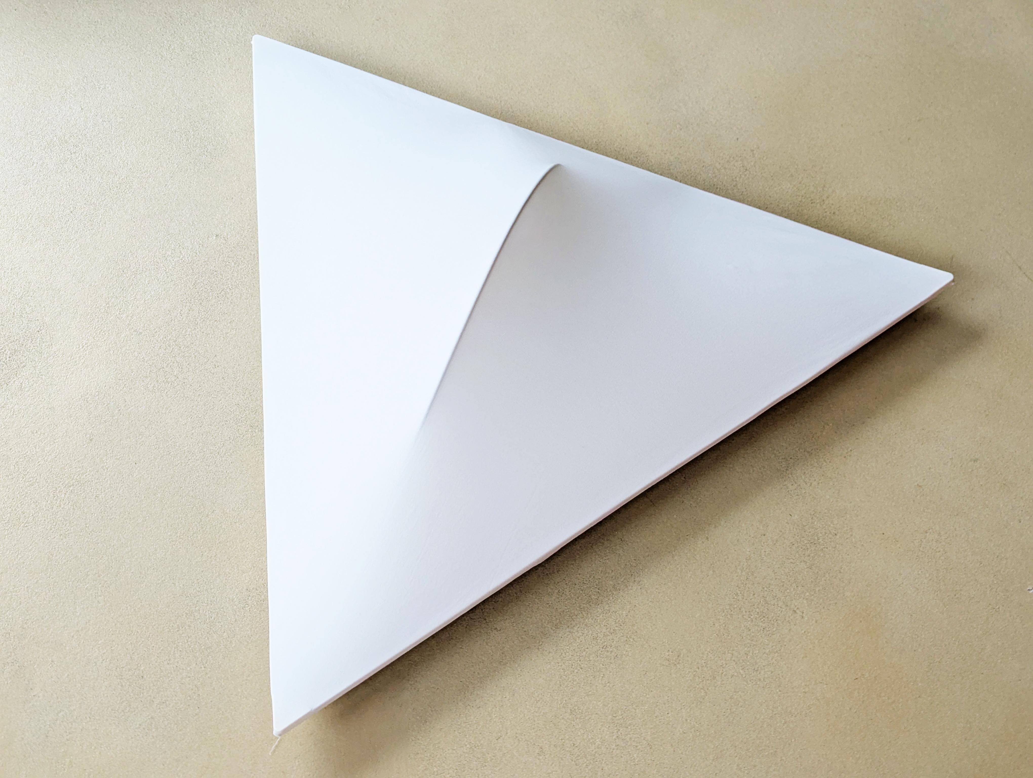 Postmoderno Lampada da parete/soffitto Sanka di Takahama in tessuto bianco, metallo e plastica degli anni '70  Sirrah in vendita
