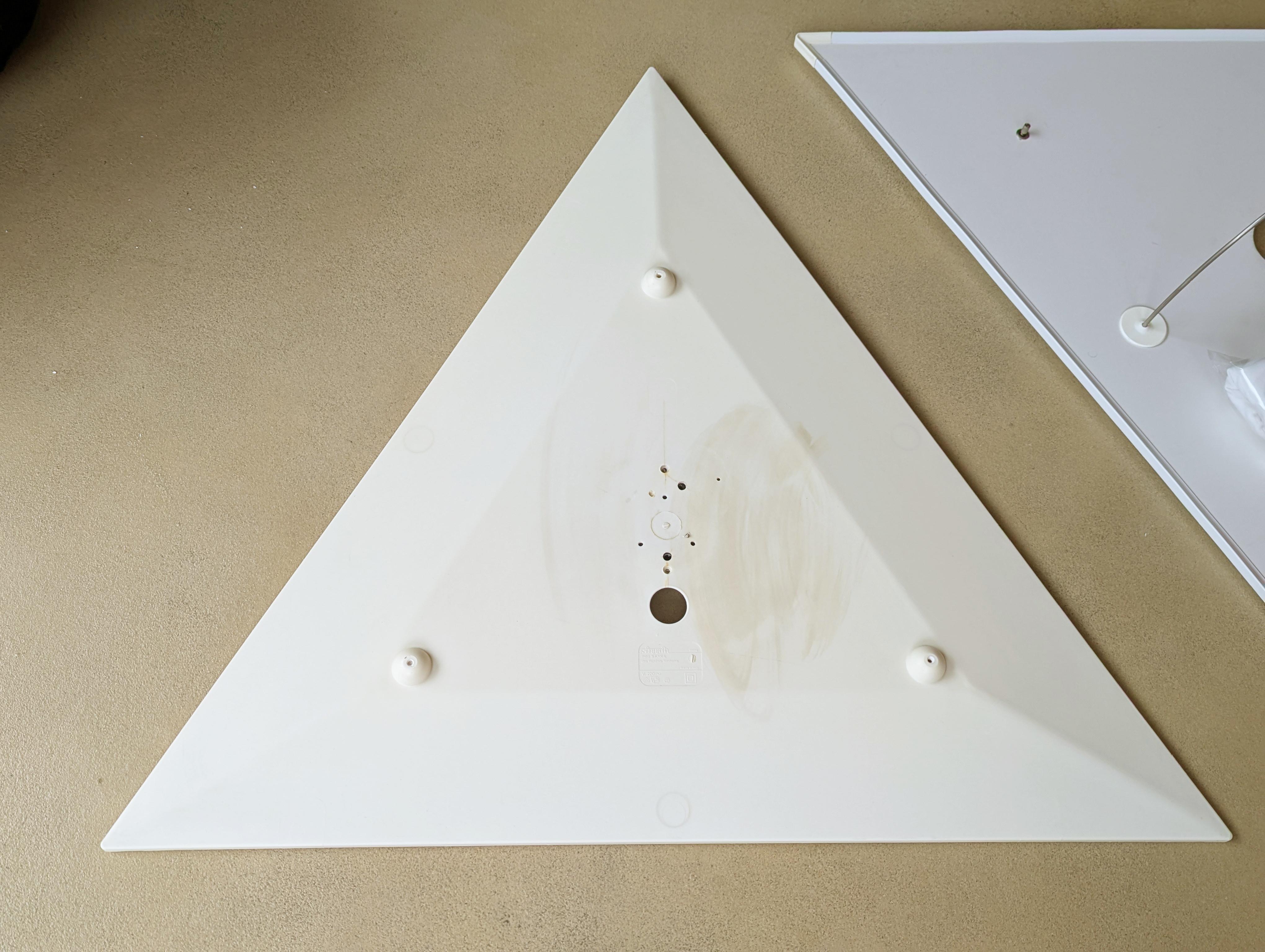 Lampada da parete/soffitto Sanka di Takahama in tessuto bianco, metallo e plastica degli anni '70  Sirrah in vendita 1