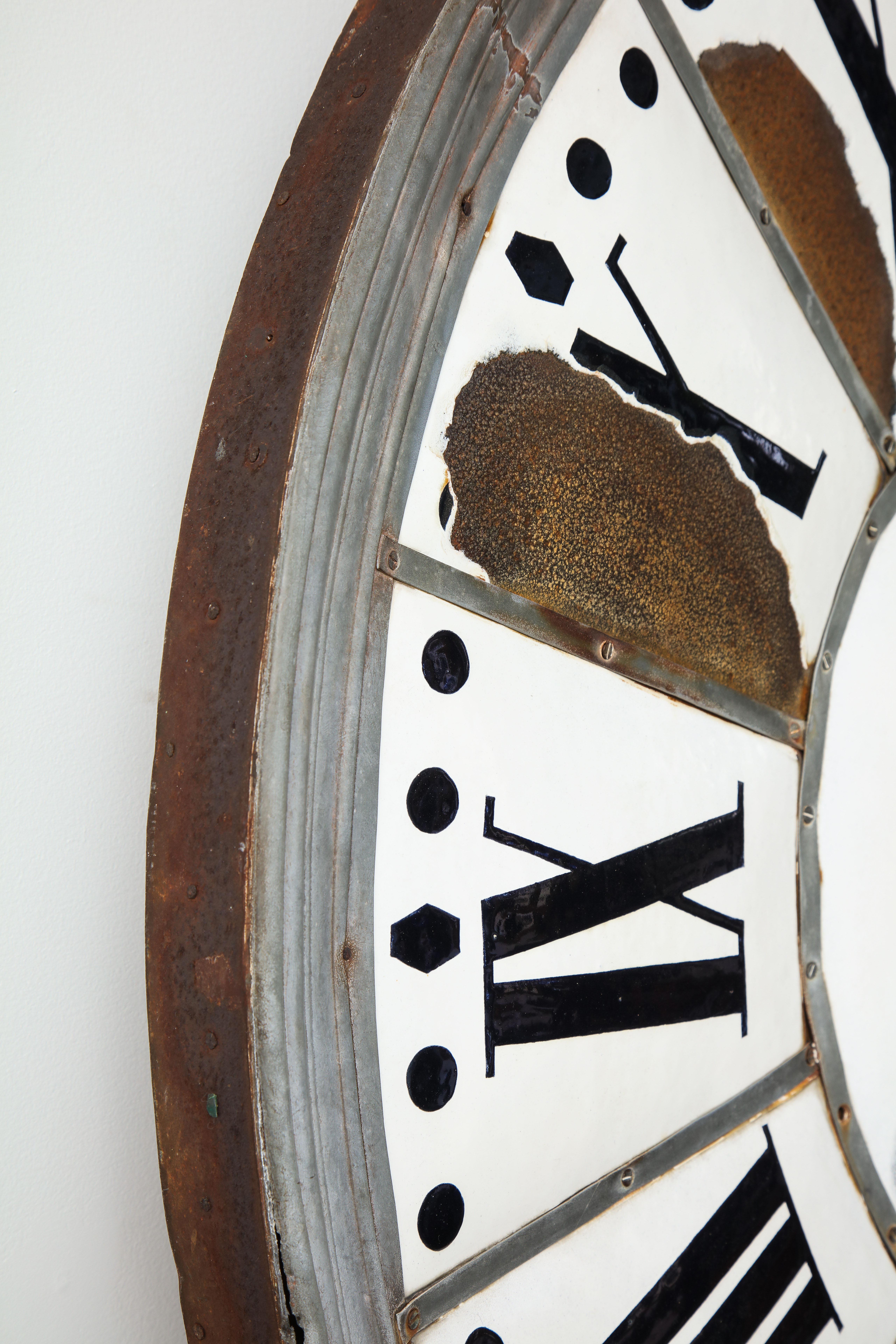 Orologio smaltato a faccia bianca 2