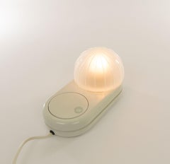Lampe de bureau Farstar blanche d'Adalberto Dal Lago pour Bieffeplast, 1970