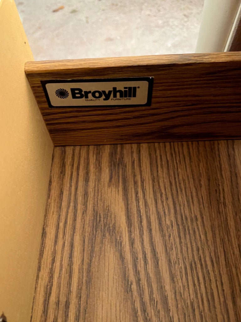 White Faux Bamboo Nightstand For Sale at 1stDibs