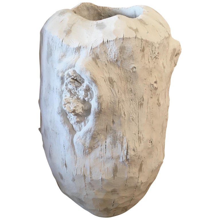White Faux Bois Vase For Sale At 1stdibs
