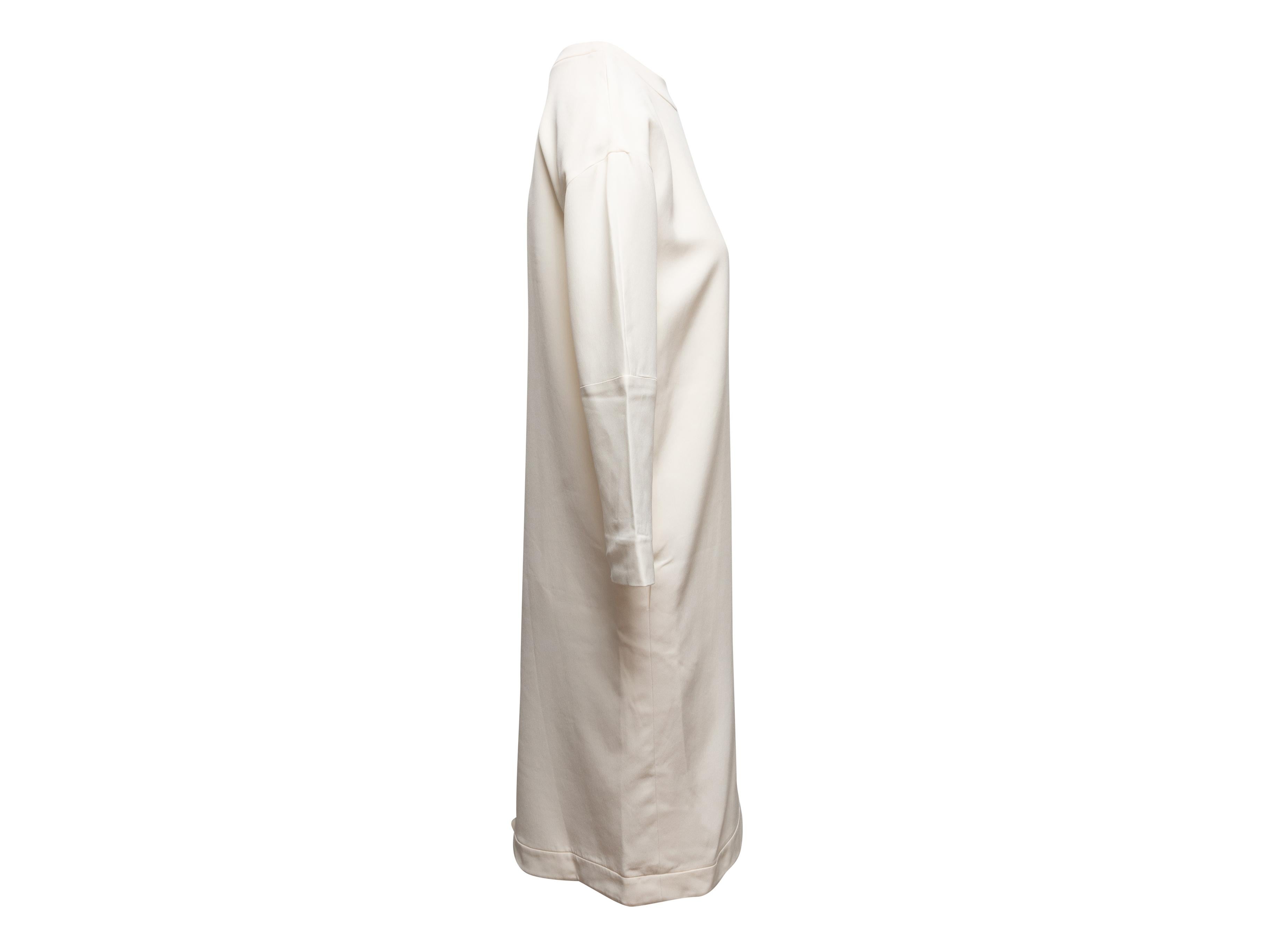 White Fendi Silk-Blend Two-Piece Dress Set Size IT 38 In Good Condition For Sale In New York, NY
