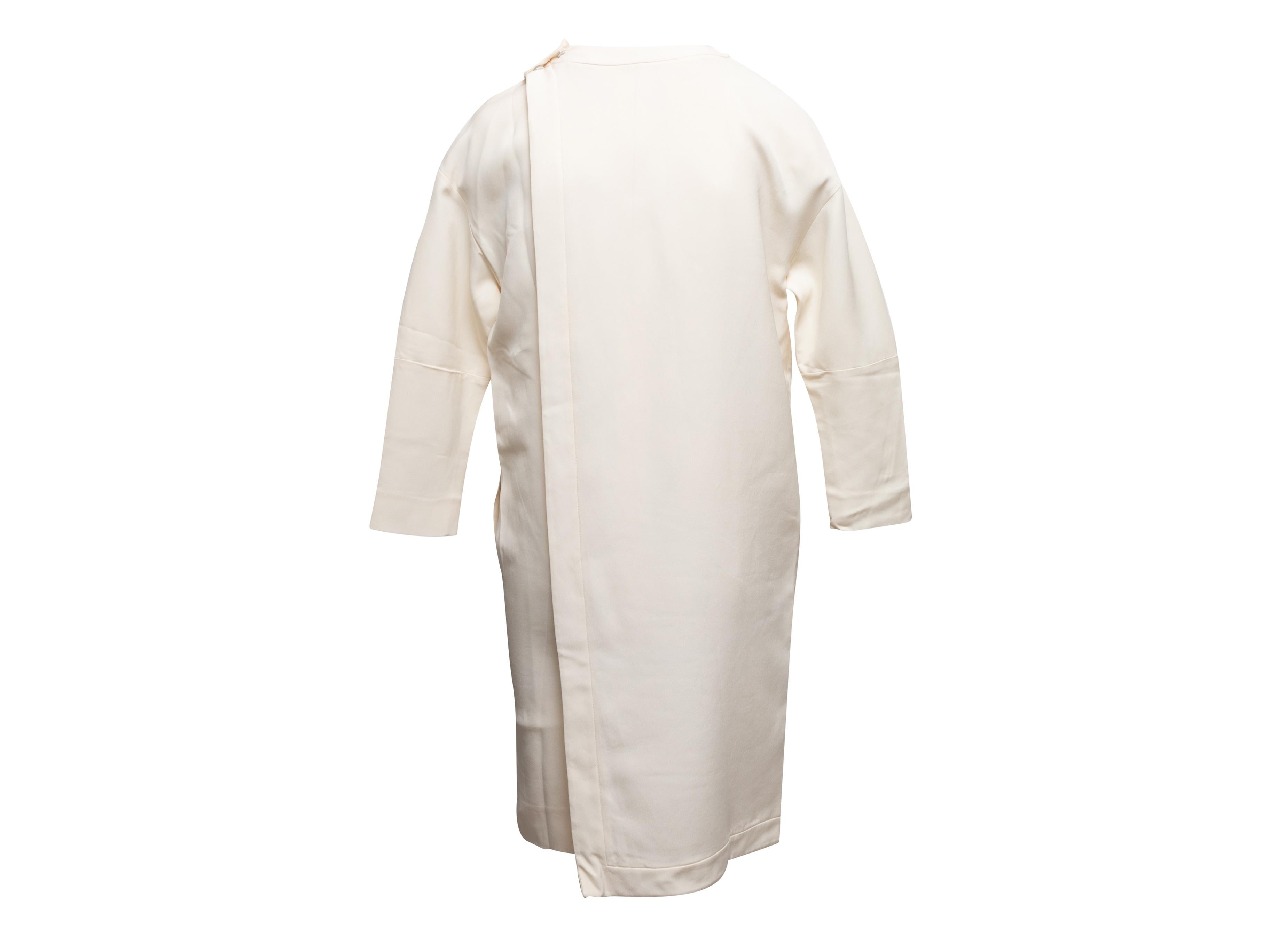 Women's White Fendi Silk-Blend Two-Piece Dress Set Size IT 38 For Sale