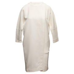 Used White Fendi Silk-Blend Two-Piece Dress Set Size IT 38