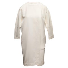Fendi bianco, set di abiti in seta in due pezzi, taglia IT 38