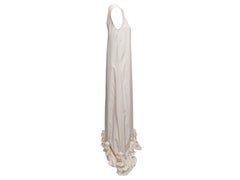 White Fendi Silk Sleeveless Gown Size IT 40