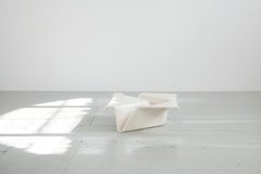 White Fiberglass sofa table, Cesare Leonardi & Franca Stagi, Fiarm, 70s