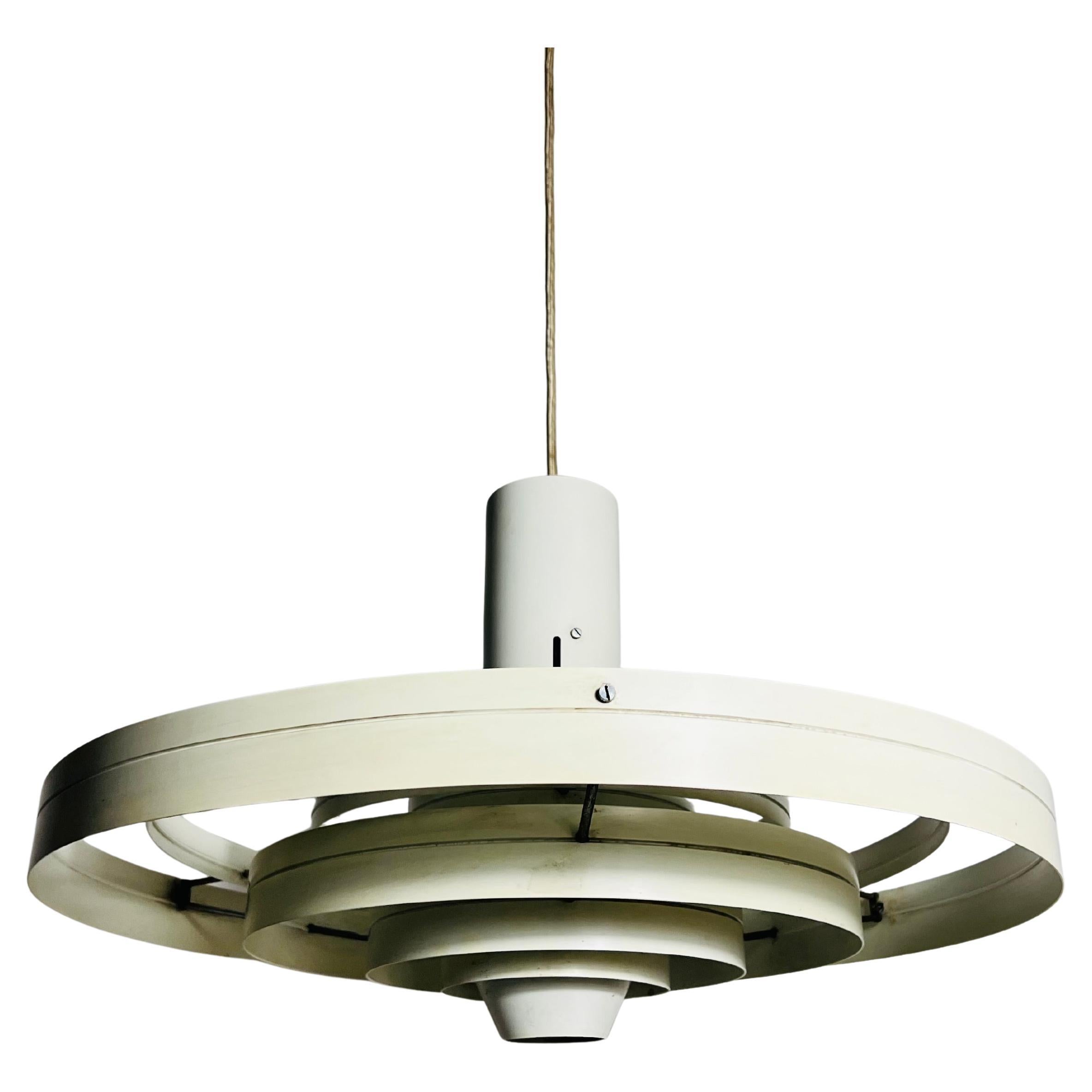 White „Fibonacci“ Pendant Lamp by Fog & Morup, 1960s, Denmark