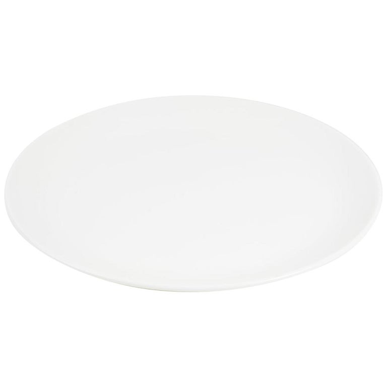 White Fine Bone China Dinner Plate For Sale at 1stDibs