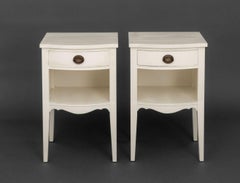 White Fine Furniture Painted Nightstands, Pair