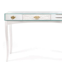 White Finishes Console Table