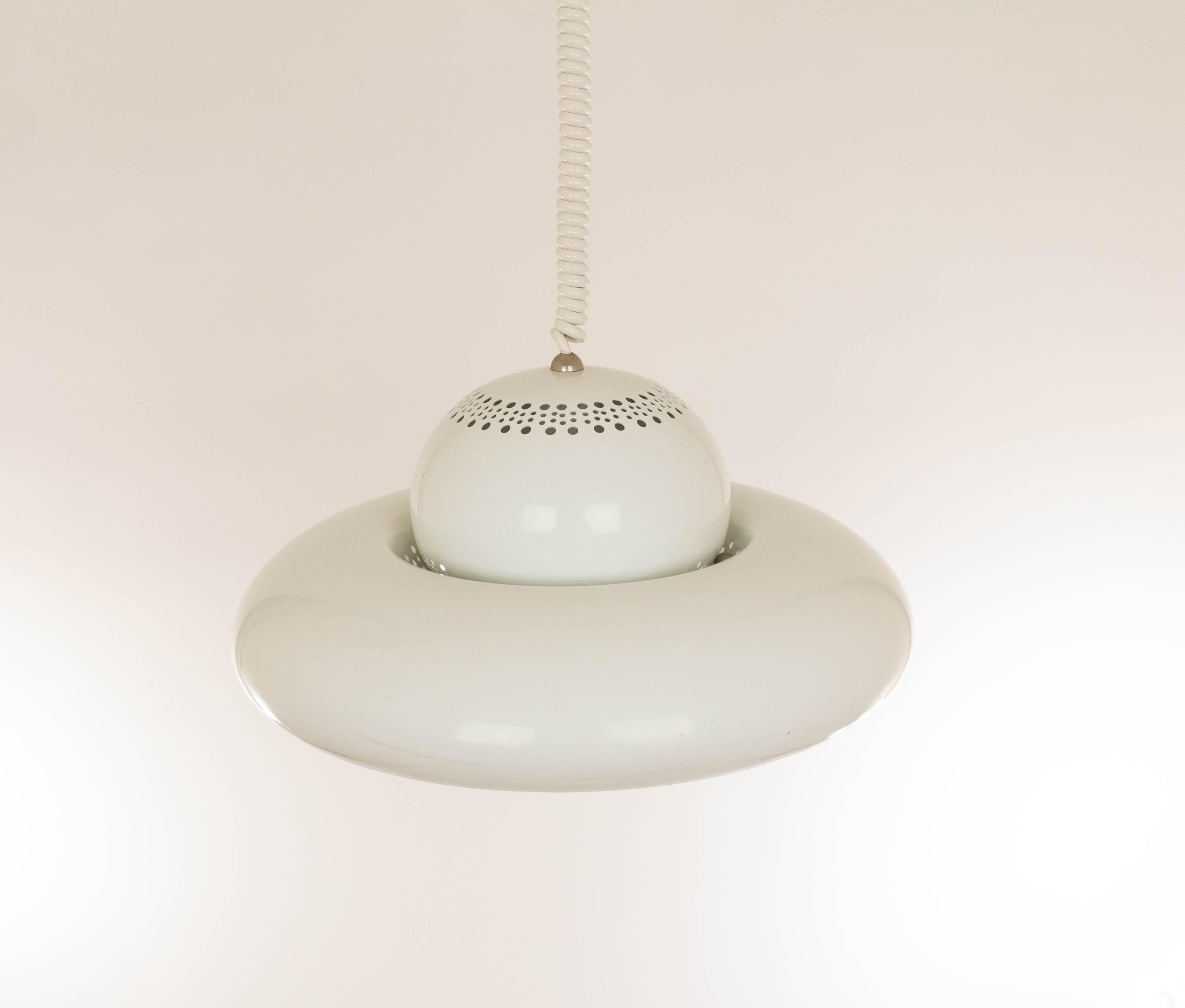 Mid-20th Century White Fior Di Loto Pendant by Afra and Tobia Scarpa for Flos, 1960s For Sale