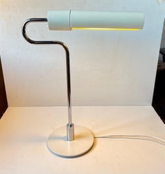 White Flamingo Minimalist Desk Lamp by Jørgen Møller for Royal Copenhagen