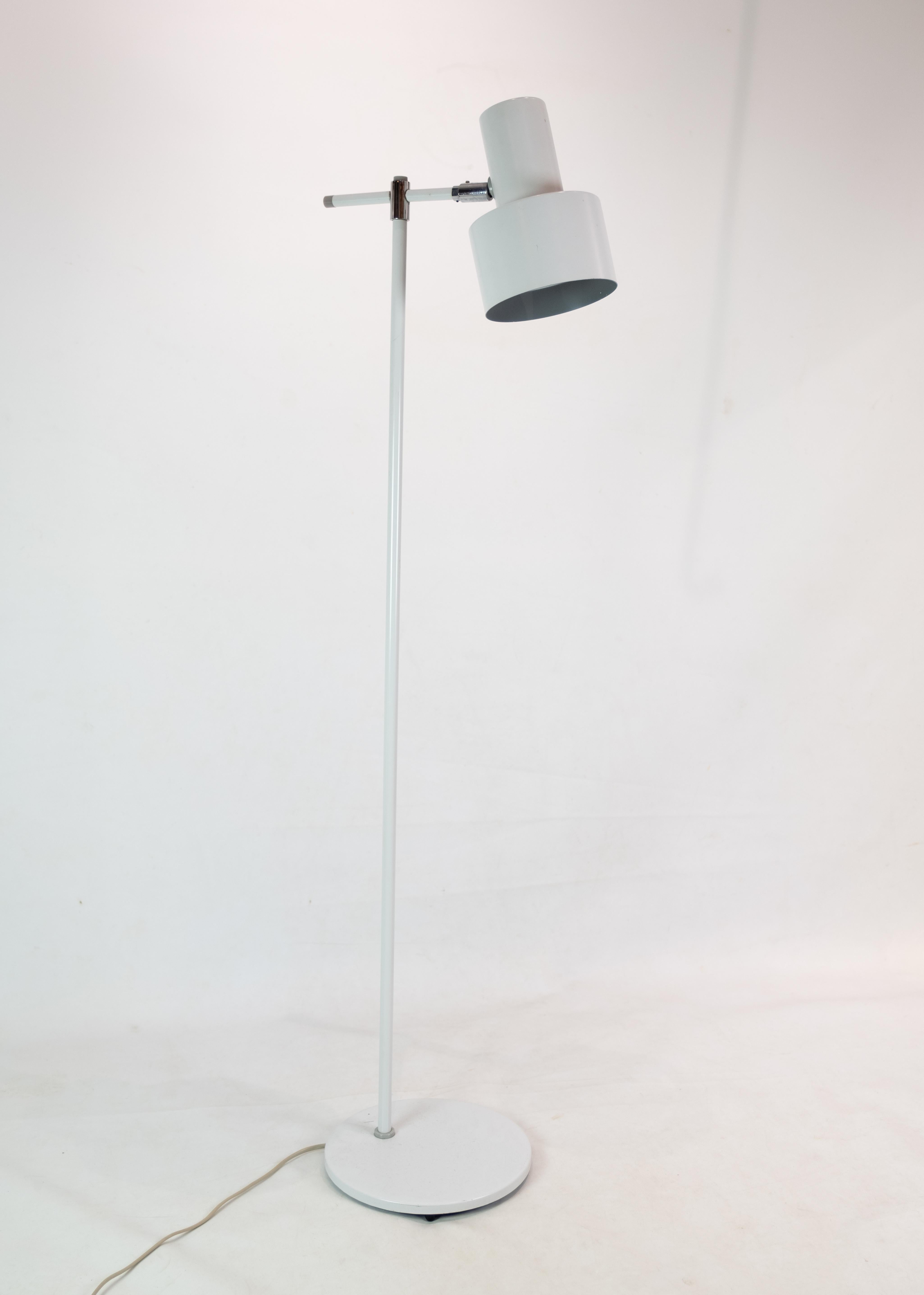 Scandinavian Modern White Floor Lamp Model 
