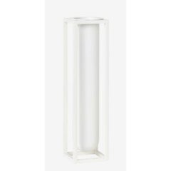 White Flora Kubus Vase by Lassen