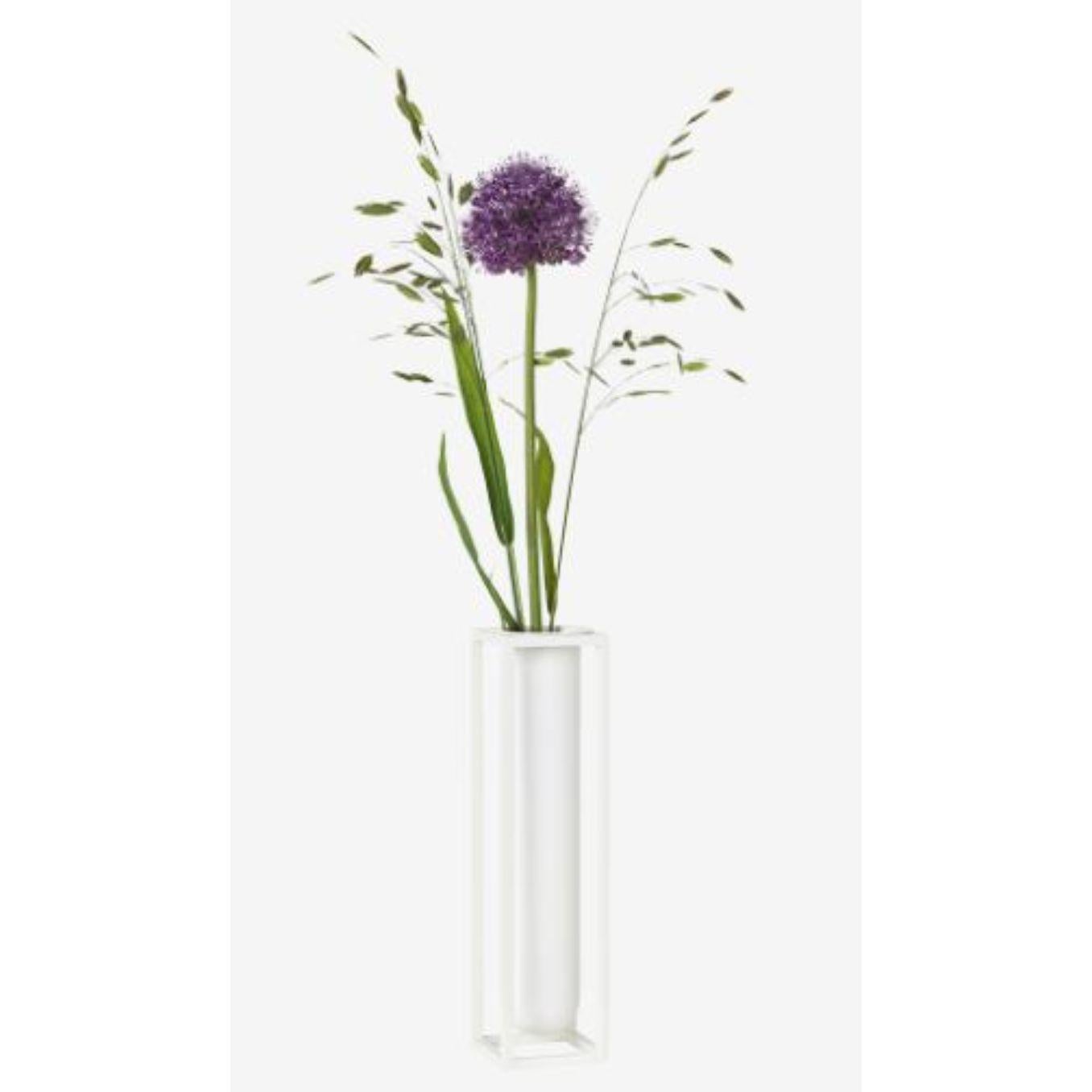 Weiße Flora Kubus-Vase von Lassen (Moderne) im Angebot