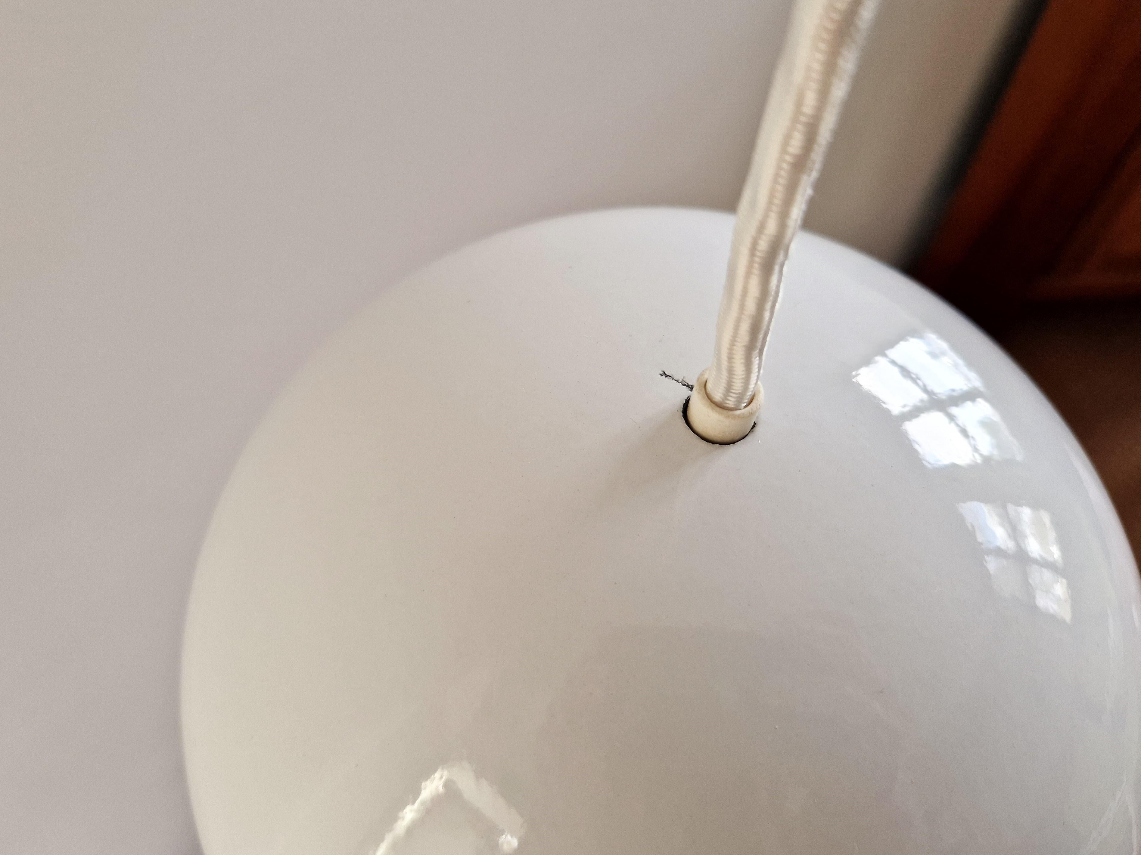 Danish White Flowerpot pendant lamp by Verner Panton for Louis Poulsen, 3 available
