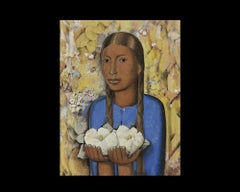 White Flowers, after Spanish Colonial artist Alfredo Ramos Martínez
