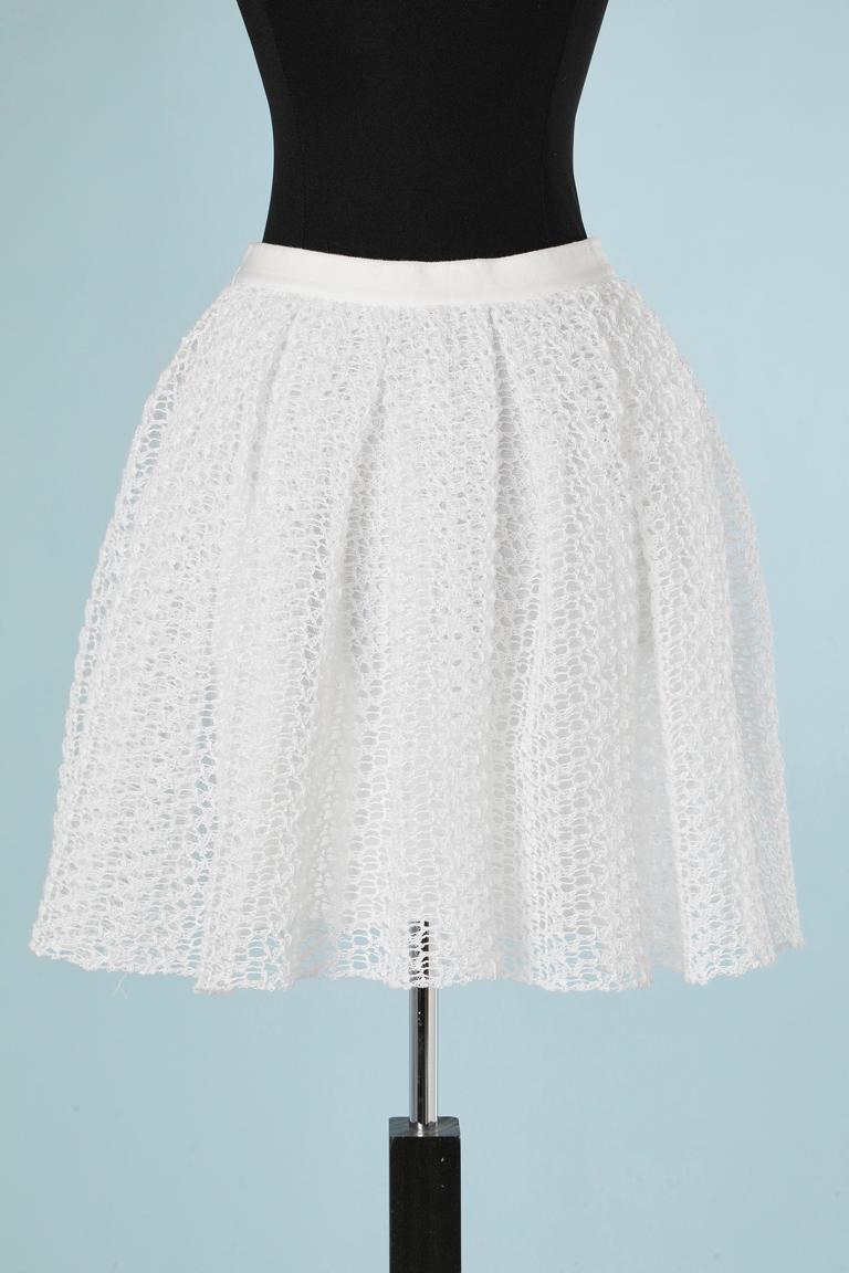 White fluffy knit double lays skirt Christian Dior For Sale at 1stDibs — free download