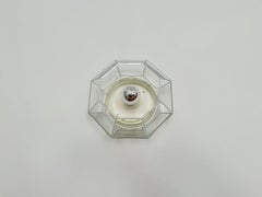 White Flush Light or Wall Lamp by Glashütte Limburg